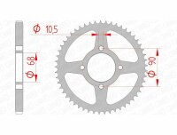 AFAM Standard Stahlritzel hinten 10205 - 428