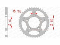 AFAM Standard Stahlritzel hinten 14404 - 525