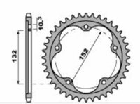 PBR Standard Kettenrad C45 Stahl 4464 - 520