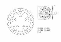 BREMBO Serie Oro rund starr Bremsscheibe