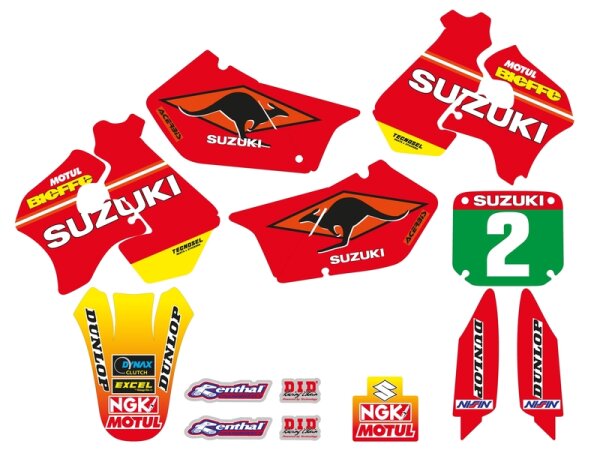 TECNOSEL Stickers Kit Team Suzuki 1998