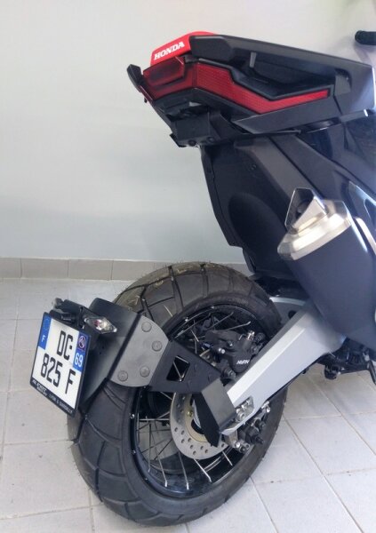 ACCESS DESIGN Kennzeichenhalter auf Radhöhe schwarz Honda X-ADV