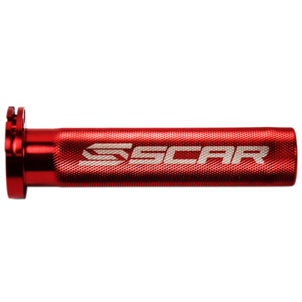 SCAR Gasgriffhülse Aluminium mit Kugellager rot