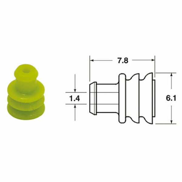 BIHR Silikondichtungen generisch gelb Ø 1,4 mm