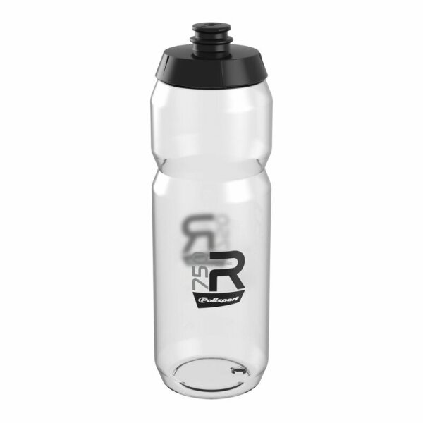 POLISPORT Water Bottle R750 Clear Screw-On Cap 750ml