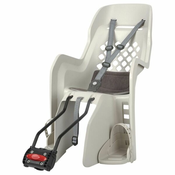 POLISPORT Joy FF 29" Rear Child Bike Seat Frame Mounting - Cream/Dark Gray