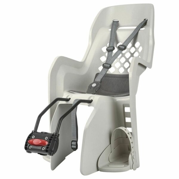 POLISPORT Joy FF Rear Child Bike Seat Frame Mounting - Cream/Dark Gray