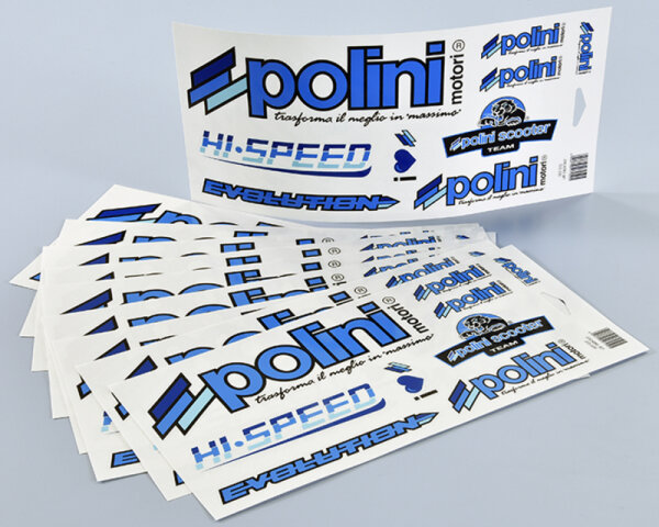 POLINI Blue Line Aufkleber