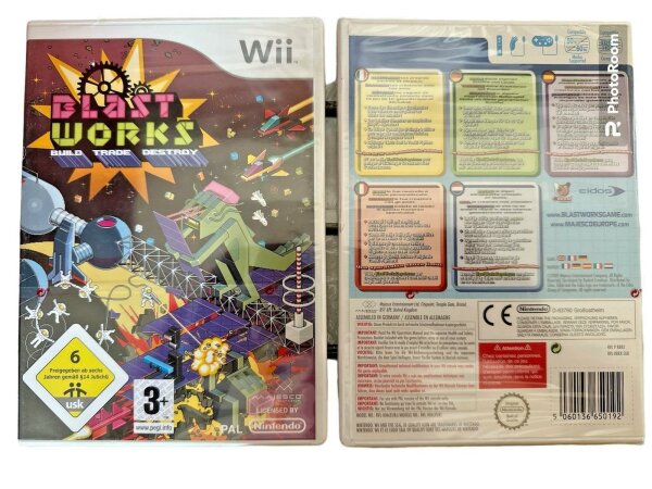 Blast Works: Build, Trade & Destroy (Nintendo Wii, 2009) Original Versiegelt !