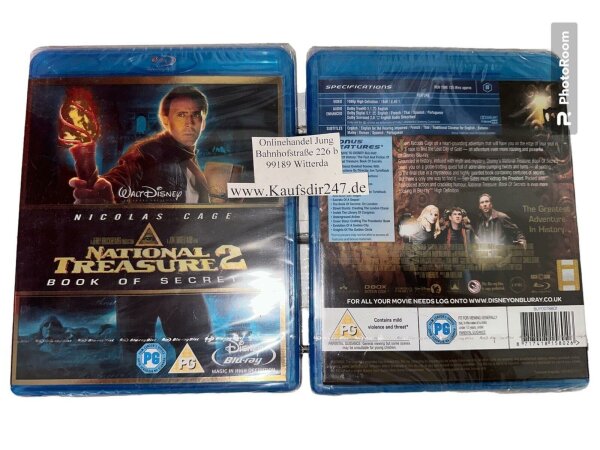 National Treasure 2: Book of Secrets (*2007) [ohne dt. Ton] [Blu-ray] VERSIEGELT