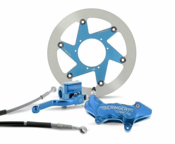 BERINGER Top Race Bremsenkit Rad 16 Bremssattel Aerotec® radial 4 Kolben blau Husqvarna