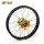 HAAN WHEELS Komplett Hinterrad 18x4,25x36T Schwarz Felge/Gold Nabe/Silber Speichen/Silber Speichennippel