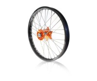 ART MX Komplettrad vorne + hinten 21x1,60/19x2,15 Schwarze Felge/Orange Nabe KTM