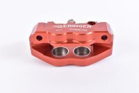 BERINGER Aerotec® Bremssattel radial links 4 Kolben Ø 32 mm Abstand 108 mm rot