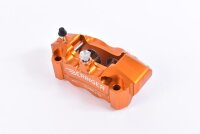 BERINGER Aerotec® Bremssattel radial links 4 Kolben Ø 32 mm Abstand 100 mm orangefarben