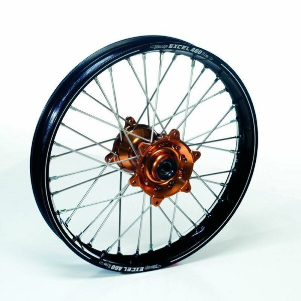 HAAN WHEELS A60 Komplett Hinterrad 19x2,15x36T Schwarz Felge/Magnesium Nabe/Silber Speichen/Silber Speichennippel