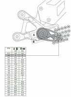 GILLES TOOLING MUE2 Einstellbare Fußrastenanlage Gold Suzuki GSX-R1000