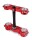 XTRIG Rocs Pro Triple Clamp Offset 20-22 mm - Red Gas Gas