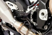 GILLES TOOLING FXR zurückverlegte Fußrastenanlage Schwarz BMW S1000RR