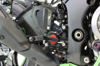 GILLES TOOLING VCR38GT Einstellbare Fußrastenanlage Schwarz Kawasaki Ninja ZX-10R