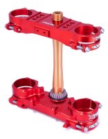 XTRIG Rocs Tech Triple Clamp Offset 22 mm - Red Honda CRF250R/450R