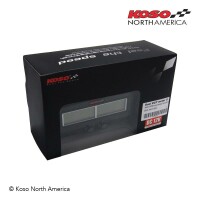 KOSO EGT-02R Motordrehzahl- und Motortemperaturanzeige schneller Sensor