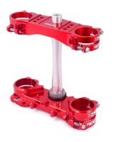 XTRIG Rocs Dreifachschelle Offset 22mm Rot Honda CRF