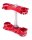 XTRIG Rocs Dreifachschelle Offset 22mm Rot Honda CRF