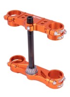 XTRIG Rocs Tech Triple Clamp Offset 22 mm - Orange KTM SX65