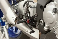 Zurückversetzte Fußrastenanlage LSL2Slide für mehrere Positionen für den Pisteneinsatz Yamaha YFM-R1M