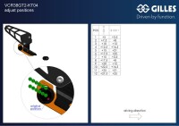 GILLES TOOLING VCR38GT Einstellbare Fußrastenanlage Schwarz/Orange KTM 790 Duke