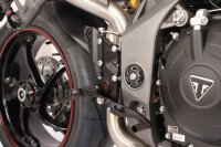 GILLES TOOLING FXR zurückverlegte Fußrastenanlage Triumph Speed Triple 1050