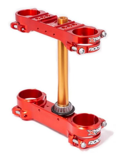 XTRIG Rocs Tech Dreifachschelle Rot 22,5mm Offset