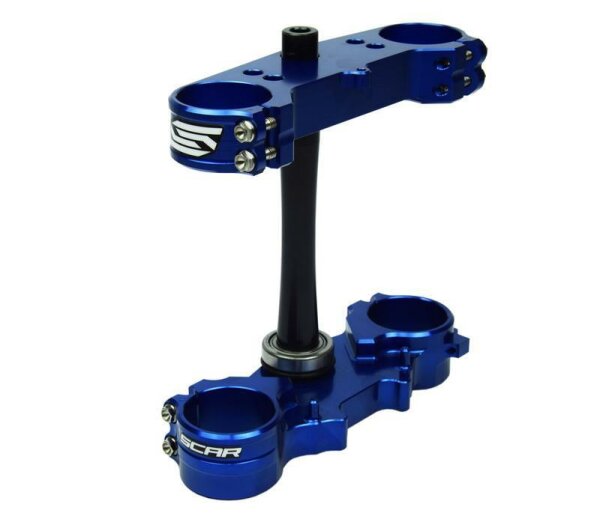 SCAR ACS Gabelbrücke Offset 25mm blau Yamaha YZ125