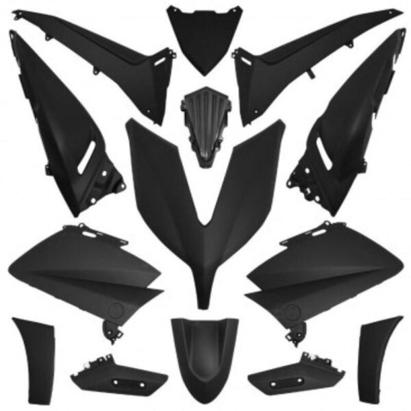 O PARTS Competition Karosseriekit Mattschwarz - Yamaha T-Max 530