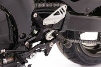 GILLES TOOLING RCT10GT Einstellbare Fußrastenanlage Schwarz Suzuki SV650