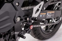 GILLES TOOLING FXR zurückverlegte Fußrastenanlage Kawasaki Ninja 400