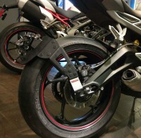 ACCESS DESIGN Kennzeichenhalter auf Radhöhe schwarz Triumph Street Triple 800