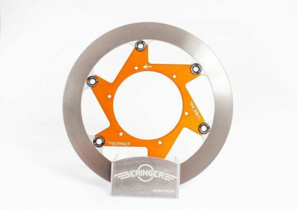 BERINGER Aeronal Bremsscheibe, Edelstahl, schwimmend- orange KT5LGOMMI