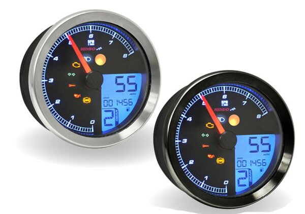 KOSO Tachometer Harley Davidson Chrom