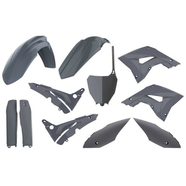 POLISPORT Plastic Kit - Nardo Grey Honda CR125/250