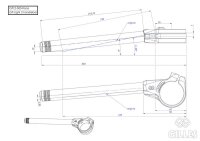 GILLES TOOLING Stummellenker GP-Light 2 Schwarz Yamaha YZF-R1/R1 M