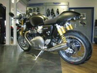 ACCESS DESIGN Kennzeichenhalter Radlauf schwarz Triumph Thruxton 1200