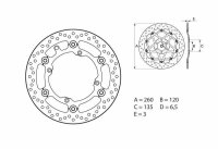 BREMBO Serie Oro Bremsscheibe schwimmend - 78B40814