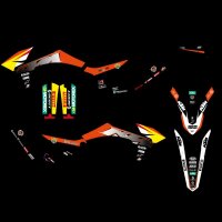 BLACKBIRD Replica Trophy 21 Complete Graphic Kit - KTM...