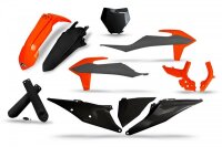 UFO Plastics Kit Black/Grey/Neon Orange - KTM