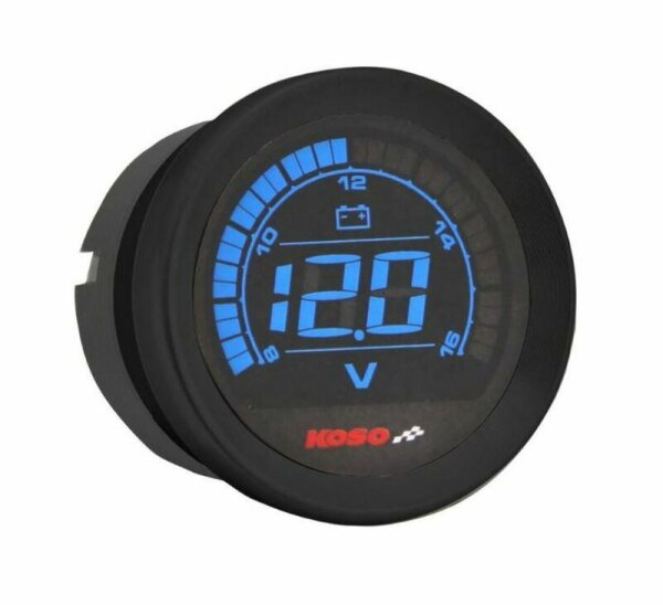 KOSO HD-02V Voltmeter schwarz