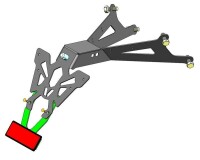 Kennzeichenhalter V PARTS Schwarz