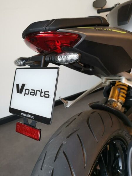 V PARTS Licence Plate Holder - Black Triumph Speed Triple 1200