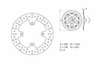 BREMBO Serie Oro Bremsscheibe starr - 68B407A3